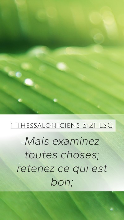 1 Thessaloniciens 5:21 LSG Bible Verse Image