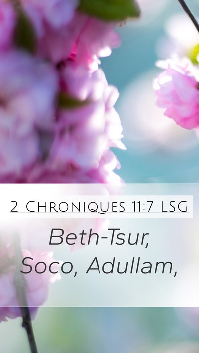 2 Chroniques 11:7 LSG Bible Verse Image