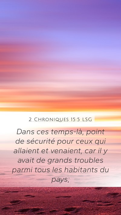 2 Chroniques 15:5 LSG Bible Verse Image