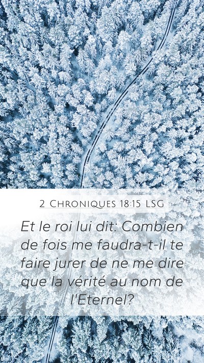 2 Chroniques 18:15 LSG Bible Verse Image
