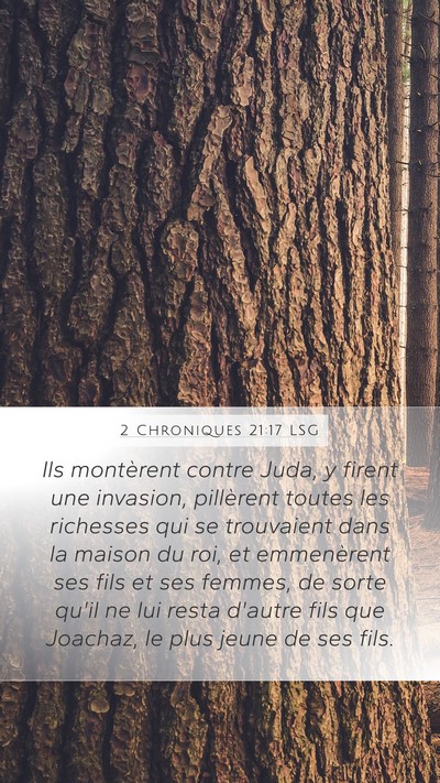 2 Chroniques 21:17 LSG Bible Verse Image