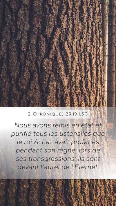 2 Chroniques 29:19 LSG Bible Verse Image