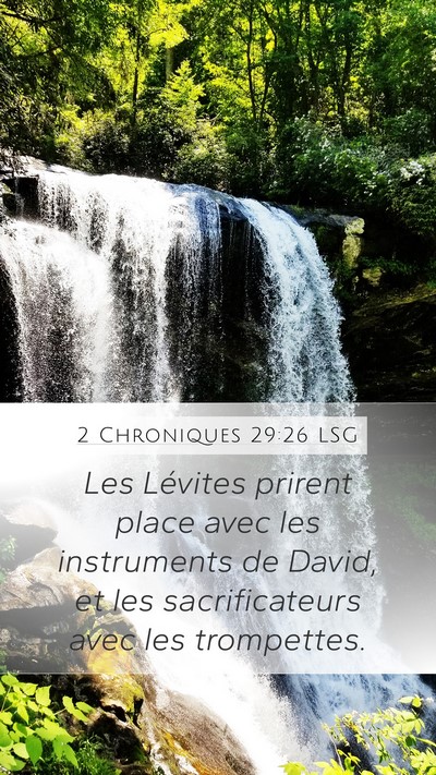 2 Chroniques 29:26 LSG Bible Verse Image