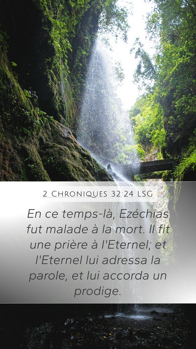 2 Chroniques 32:24 LSG Bible Verse Image