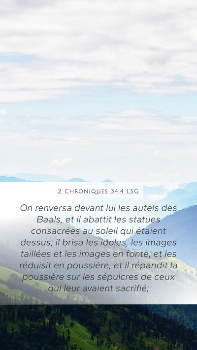 2 Chroniques 34:4 LSG Bible Verse Image