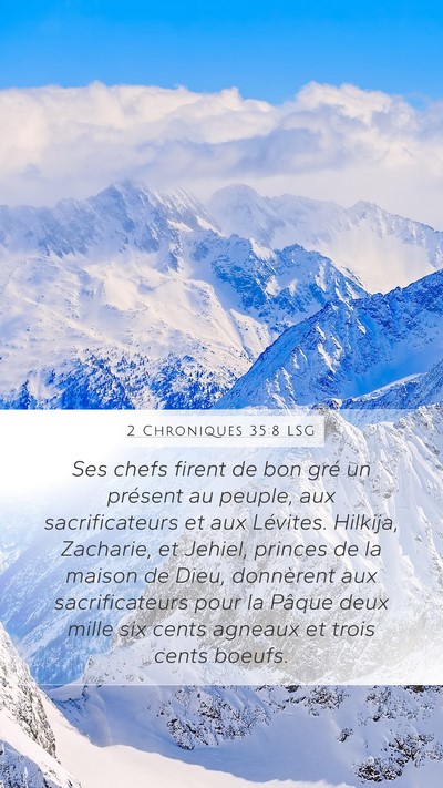 2 Chroniques 35:8 LSG Bible Verse Image