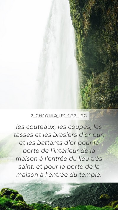 2 Chroniques 4:22 LSG Bible Verse Image