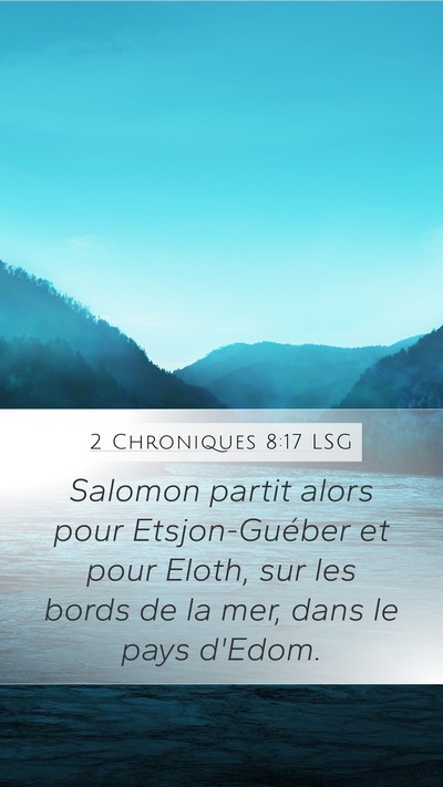 2 Chroniques 8:17 LSG Bible Verse Image