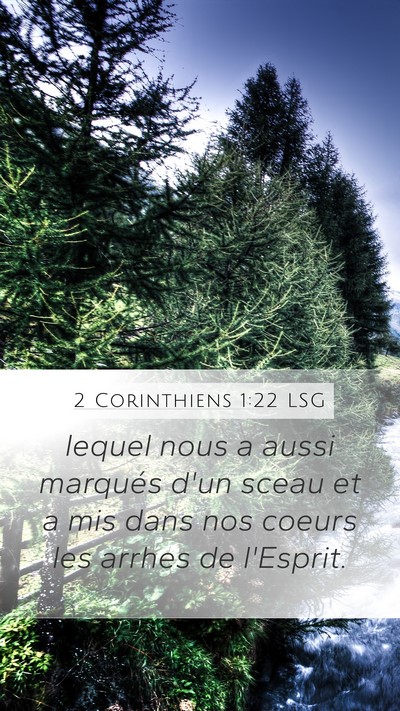 2 Corinthiens 1:22 LSG Bible Verse Image
