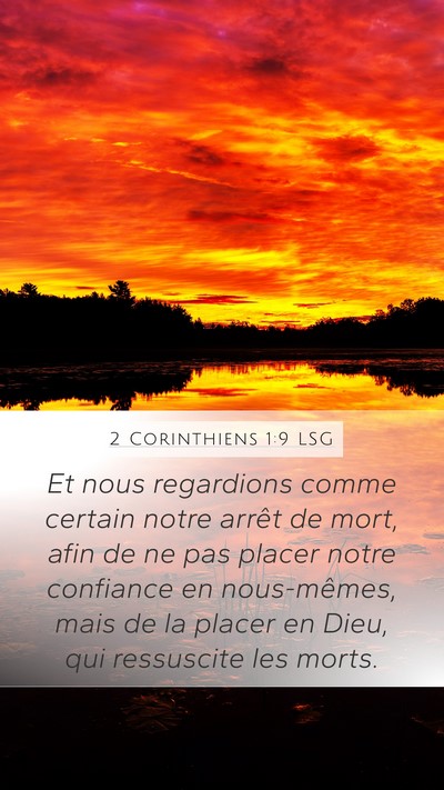 2 Corinthiens 1:9 LSG Bible Verse Image