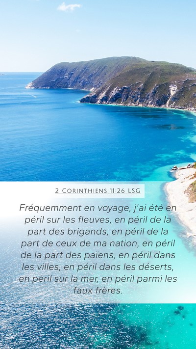 2 Corinthiens 11:26 LSG Bible Verse Image