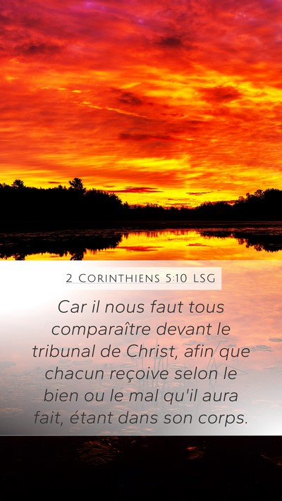 2 Corinthiens 5:10 LSG Bible Verse Image