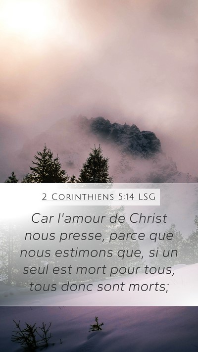 2 Corinthiens 5:14 LSG Bible Verse Image