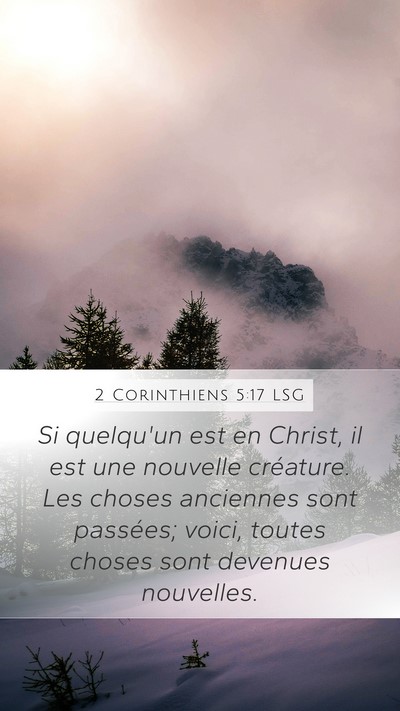 2 Corinthiens 5:17 LSG Bible Verse Image