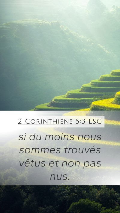 2 Corinthiens 5:3 LSG Bible Verse Image