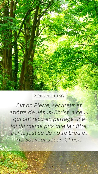2 Pierre 1:1 LSG Mobile Phone Wallpaper - Simon Pierre, serviteur et apôtre de - Mobile Bible Verse Wallpaper