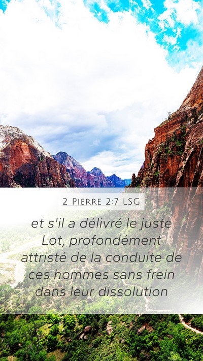 2 Pierre 2:7 LSG Bible Verse Image