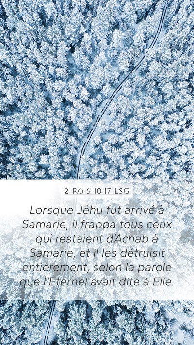 2 Rois 10:17 LSG Bible Verse Image