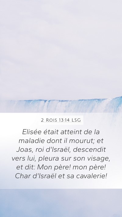 2 Rois 13:14 LSG Bible Verse Image