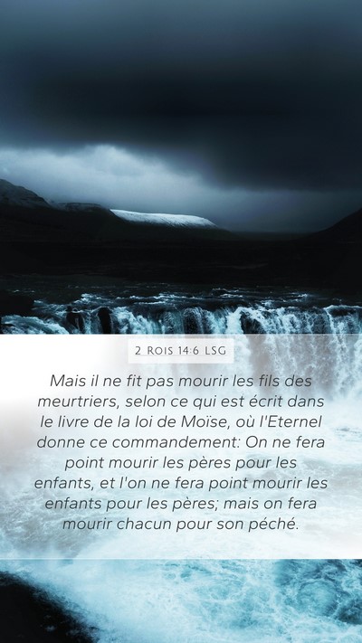 2 Rois 14:6 LSG Bible Verse Image