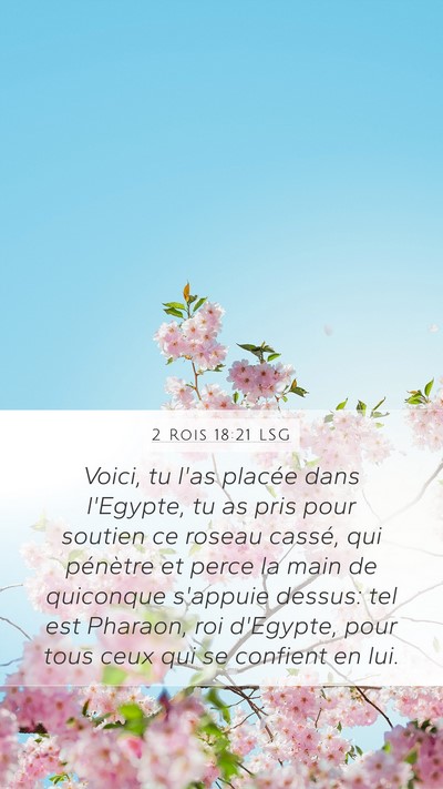 2 Rois 18:21 LSG Bible Verse Image