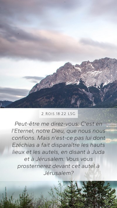 2 Rois 18:22 LSG Bible Verse Image