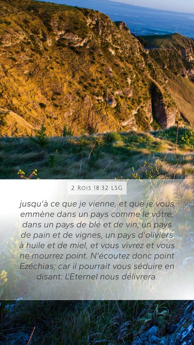 2 Rois 18:32 LSG Bible Verse Image
