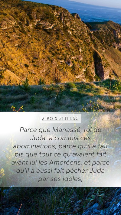 2 Rois 21:11 LSG Bible Verse Image