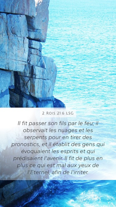 2 Rois 21:6 LSG Bible Verse Image