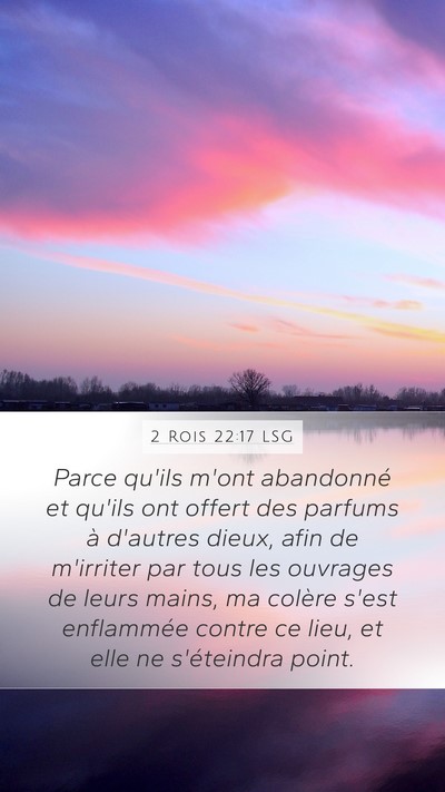 2 Rois 22:17 LSG Bible Verse Image