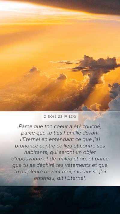 2 Rois 22:19 LSG Bible Verse Image