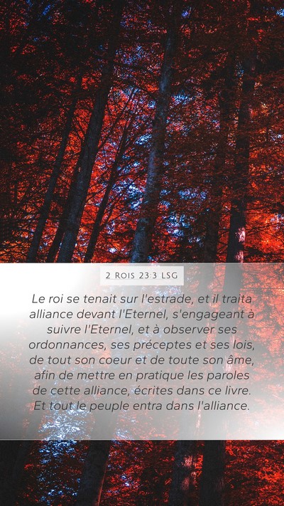 2 Rois 23:3 LSG Bible Verse Image