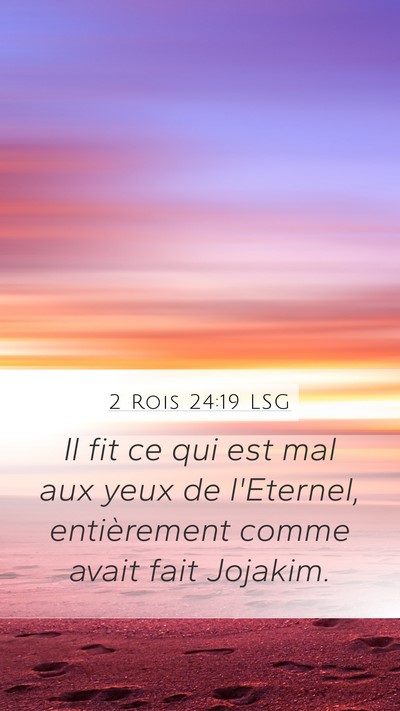 2 Rois 24:19 LSG Bible Verse Image