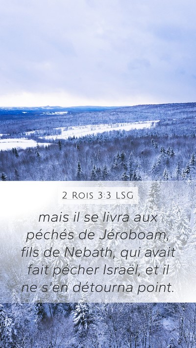 2 Rois 3:3 LSG Bible Verse Image