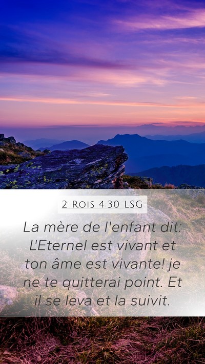 2 Rois 4:30 LSG Bible Verse Image