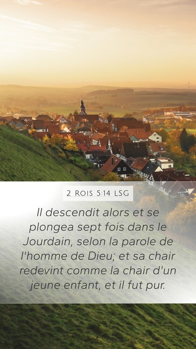 2 Rois 5:14 LSG Bible Verse Image