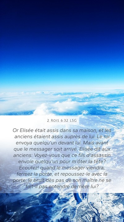2 Rois 6:32 LSG Bible Verse Image