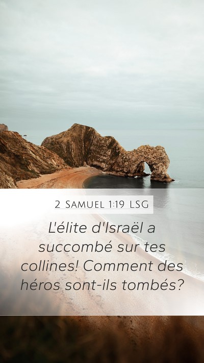 2 Samuel 1:19 LSG Bible Verse Image