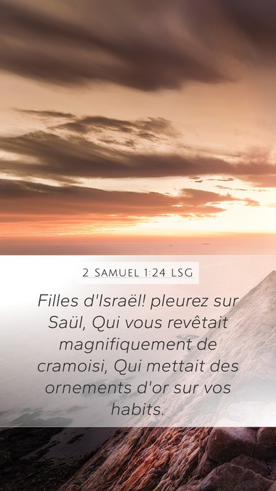 2 Samuel 1:24 LSG Bible Verse Image
