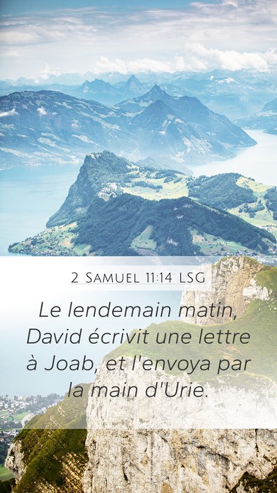 2 Samuel 11:14 LSG Bible Verse Image