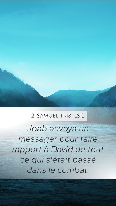 2 Samuel 11:18 LSG Bible Verse Image
