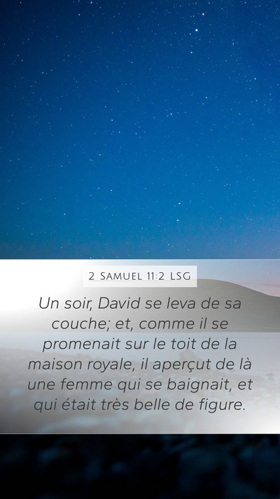 2 Samuel 11:2 LSG Bible Verse Image