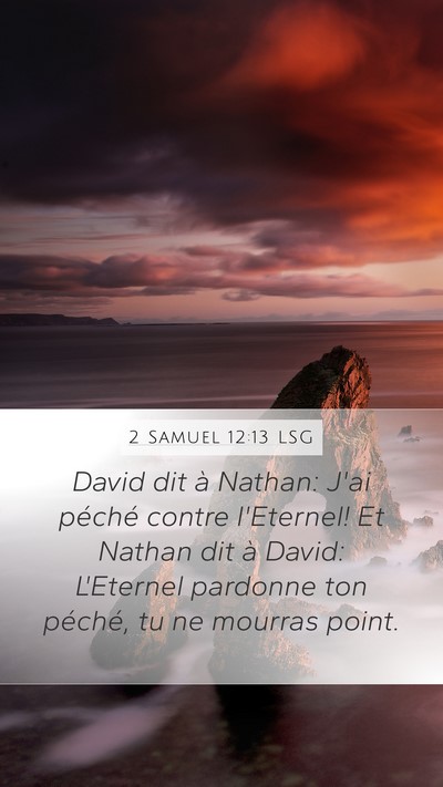 2 Samuel 12:13 LSG Bible Verse Image