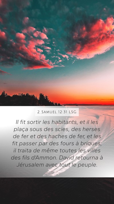 2 Samuel 12:31 LSG Bible Verse Image