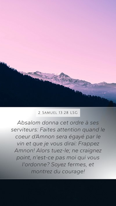 2 Samuel 13:28 LSG Bible Verse Image
