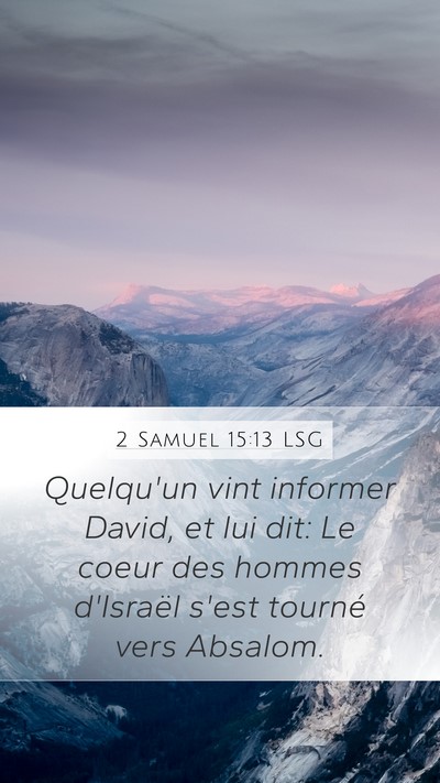 2 Samuel 15:13 LSG Bible Verse Image