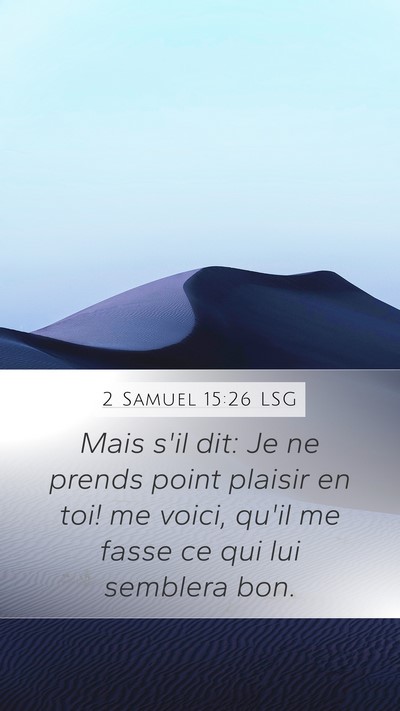 2 Samuel 15:26 LSG Bible Verse Image