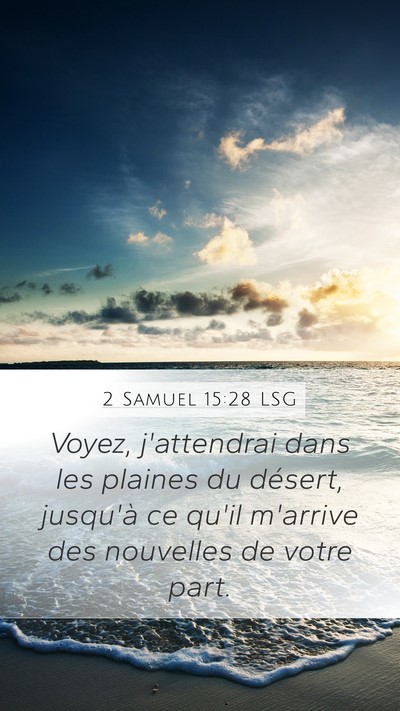 2 Samuel 15:28 LSG Bible Verse Image
