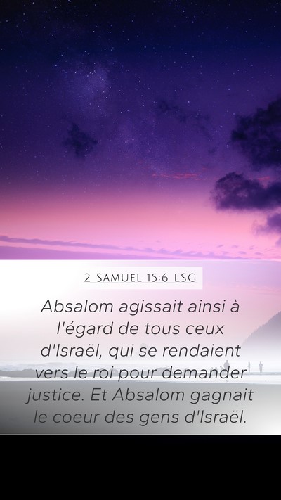 2 Samuel 15:6 LSG Bible Verse Image
