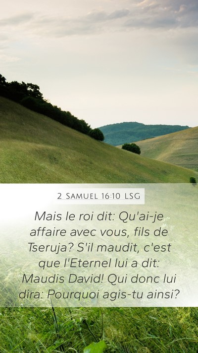 2 Samuel 16:10 LSG Bible Verse Image